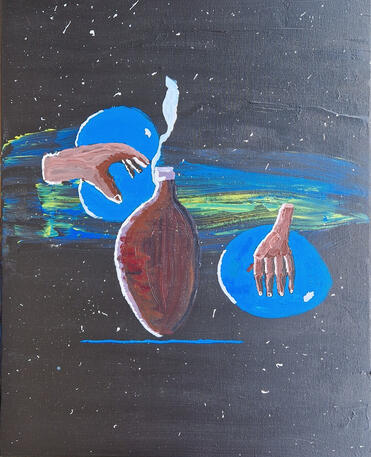 How nothingness was enclosed acrylic surreal l.bertrand